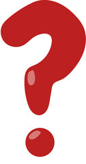 red question mark