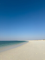 Scenic coast of Barr Al Hikman in Sultanate of Oman