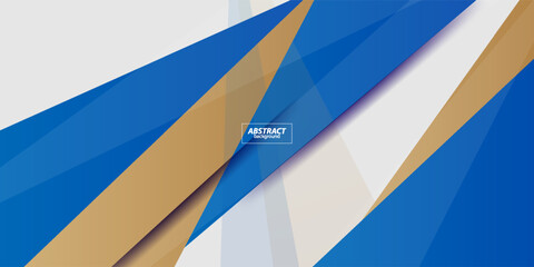 Abstract blue and yellow fractal overlap on abstract geometric design modern luxury futuristic background vector illustration. eps10