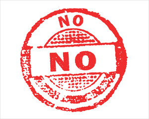 No red grunge stamp, sale vintage rubber badge template isolated vector icon.