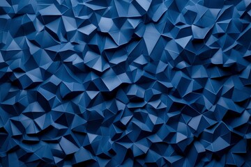 Obraz premium Abstract blue geometric polygonal background for wallpapers, banners and presentations