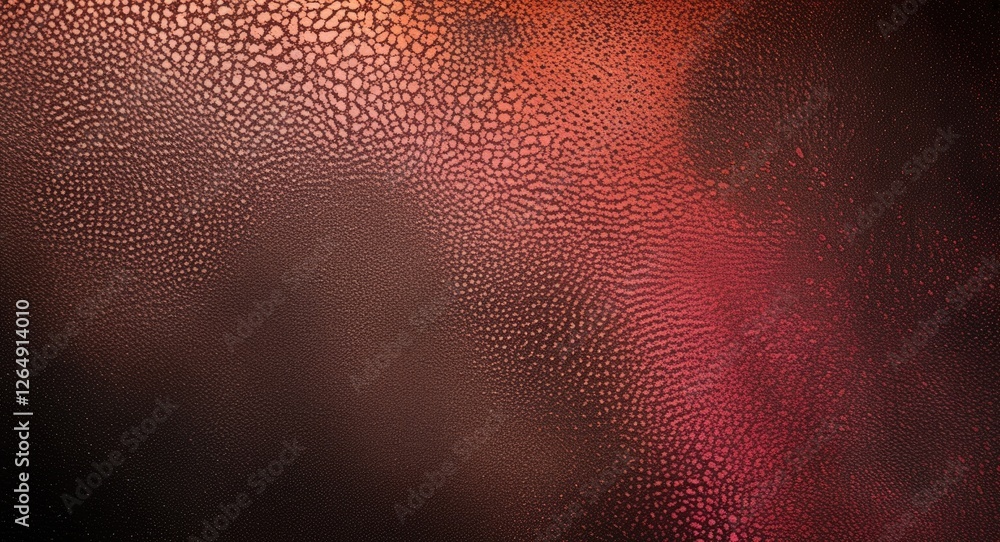 Poster Abstract textured background with droplets on glass surface featuring warm colors and gradients. Copy Space.