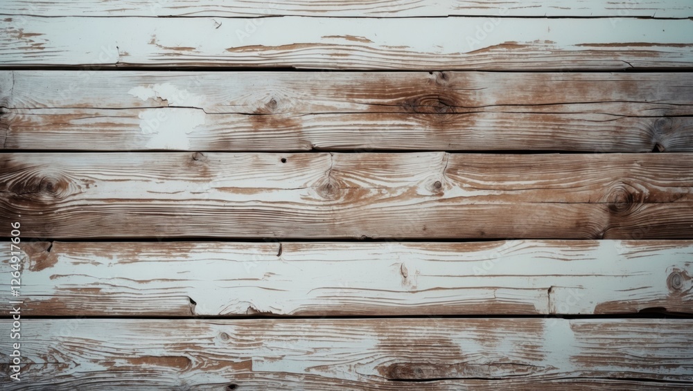 Poster wooden surface with weathered brown and white planks pattern horizontal layout copy space