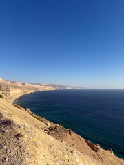 Fototapeta premium Magical view of Wadi Sinaq in Salalah province, Southern Oman