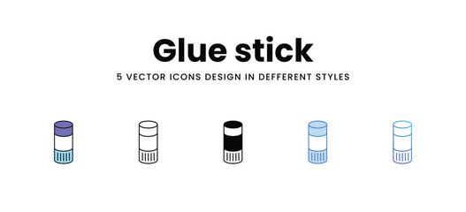 Glue stick vector icons set stock illustration