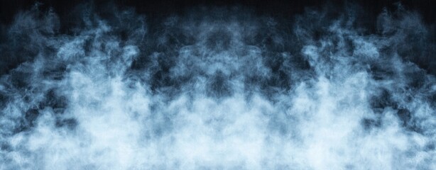 Fototapeta premium Soft Blue Smoke Texture with Dark Background for Artistic and Creative Projects