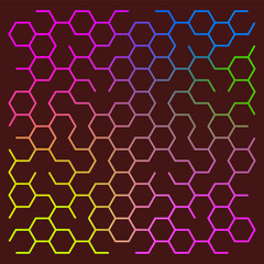 Geometric shapes. Gradient palette. Simple multi-colored shapes on a gradient background.