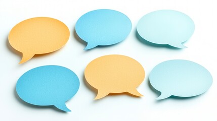 Communication  Dialogue  Speech Bubbles  Pastel  Blank   Note  Message  Ideas  Conversatio