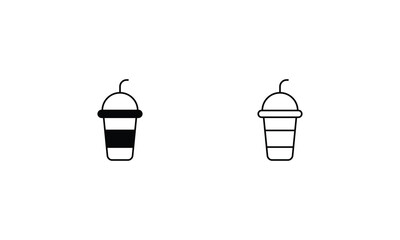 Smoothie  icons set vector stock illustration