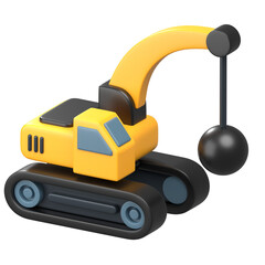3D Excavator Icon 2