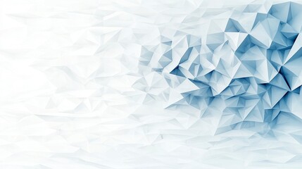 Obraz premium Abstract White Blue Geometric Triangular Background