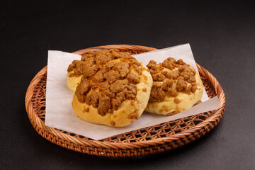 Soboro Bread is Korean Peanut Streusel Bread. 