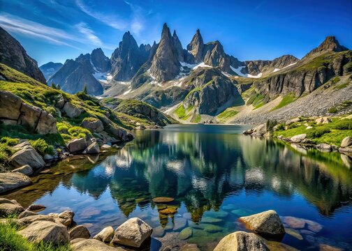 Ergaki Mountains: Svetloye & Zolotarnoe Lakes Peaks & Rocks