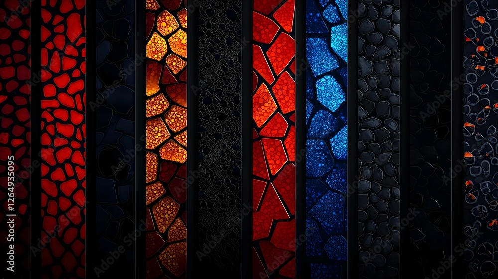 Poster abstract colorful mosaic texture background with vertical lines
