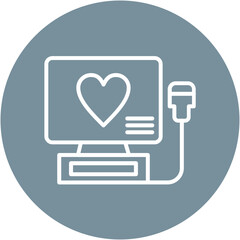 Cardiac Ultrasound Icon