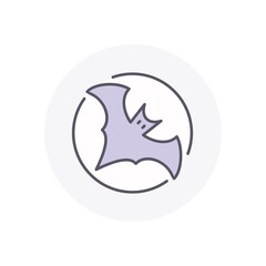 Bat vector icon stock illustration
