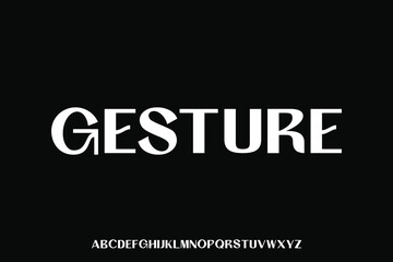 Display alphabet font vector design suitable for headline, poster, logo, magazine and many more