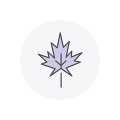 Maple Leaf vector icon stock illustration
