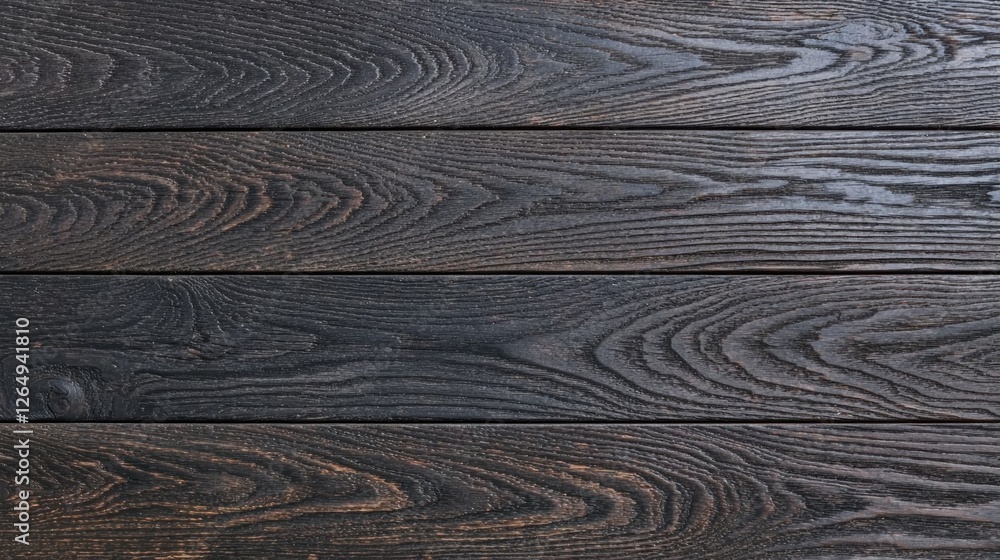 Leinwandbilder dark stained wood planks background with natural grain patterns ideal for rustic and modern design p