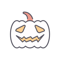 Pumpkin vector icon stock illustration