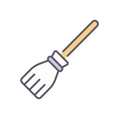 Broom vector icon stock illustration