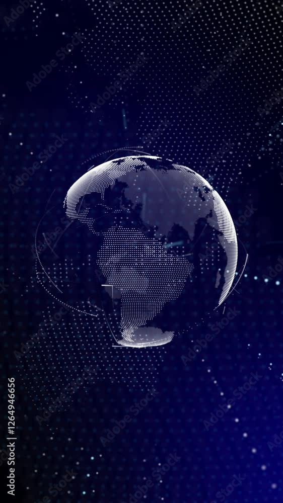 Wall mural Globe Animation 
