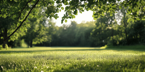 Green nature blurred outdoor website background