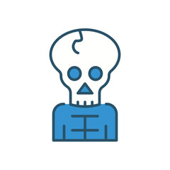 Skelton vector icon stock illustration