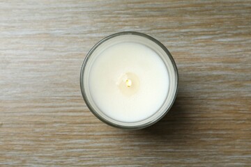Beautiful candle on the table