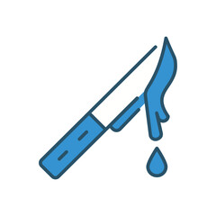 Knife vector icon stock illustration