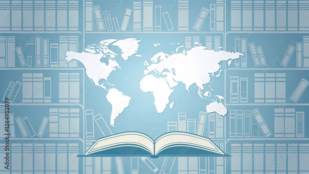 Poster exploring knowledge through literature and geography a global perspective on learning library enviro