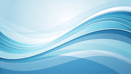 Fototapeta premium Flowing Blue Waves Illustrating Tranquil Motion and Serenity Digital Artwork Abstract Design Calm Environment Aerial Viewpoint Concept of Peacefulness