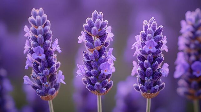 Fields of Lavender Under a Fairy’s Embrace, lavender, lavender field, purple flowers, fragrant herbs, botanical beauty, floral landscape, generative ai