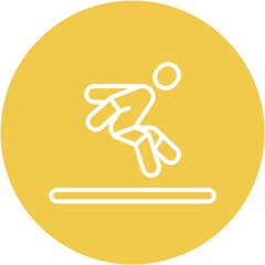 Fototapeta premium Long Jump Icon