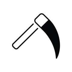 Scythe vector icon stock illustration