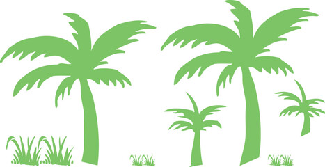 palm trees vector illustration