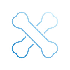 Obraz premium Bones vector icon stock illustration