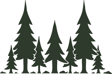 Fototapeta premium vector illustration of a forest
