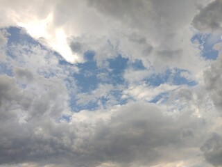 clouds and sun