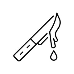 Knife vector icon stock illustration