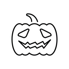 Pumpkin vector icon stock illustration
