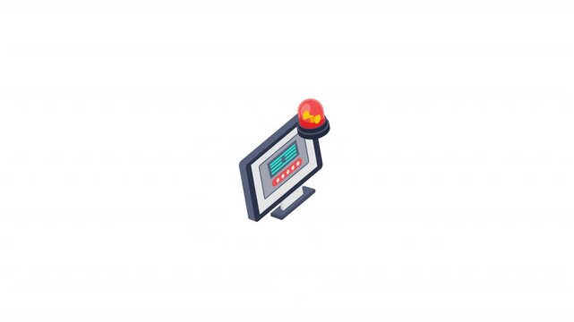 Privilege Escalation isometric icon alpha video
