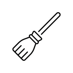 Broom vector icon stock illustration