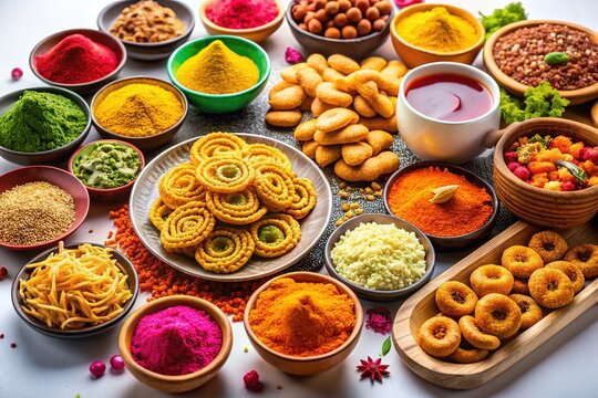 Diwali Sweets and Snacks Feast