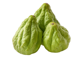 Fresh chayote fruit.