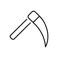 Scythe vector icon stock illustration
