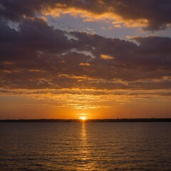 Obraz premium sunset in the sea