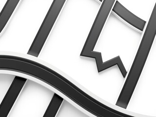 Optical Maze: Visual Interest and Depth Through Zigzag Patterns