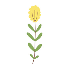 Plant leaf, branch. Icon, vector illustration, graphic design, flat style