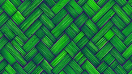 Verdant Tapestry: Majestic Herringbone Pattern in Green Hues